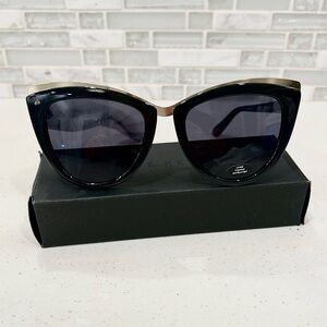 Black Cat-Eye Sunglasses